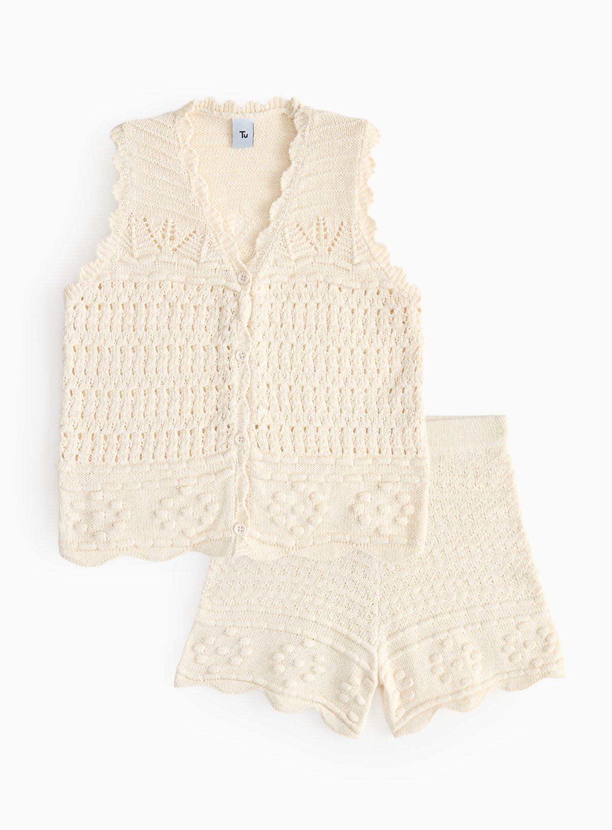  Crochet Shorts Co-ord 
