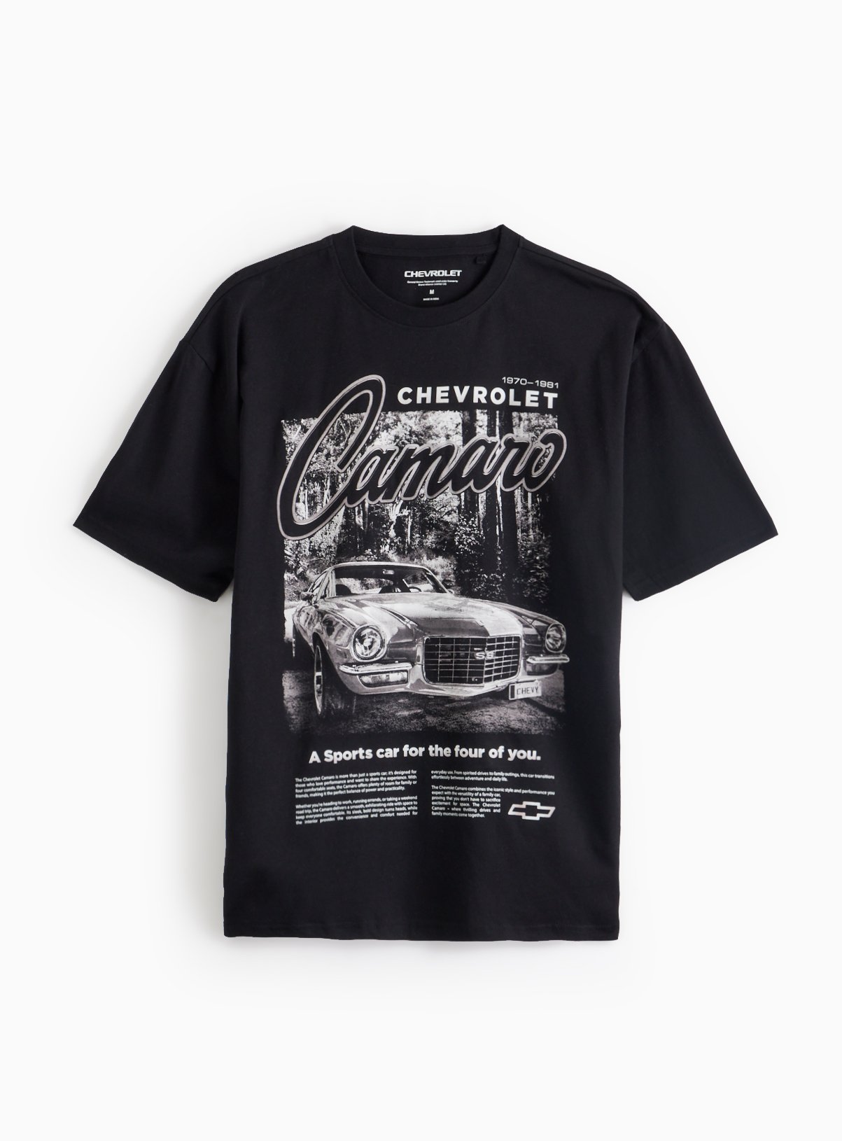 Chevrolet Camaro Graphic Print T-Shirt  