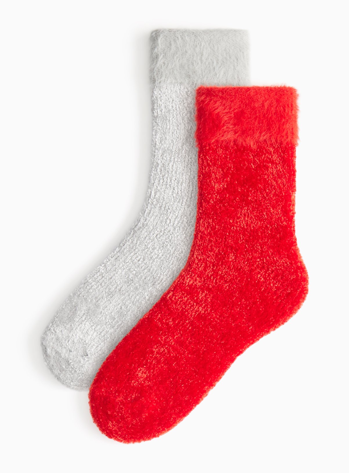 Chenille Cosy Socks 2 Pack 4-8