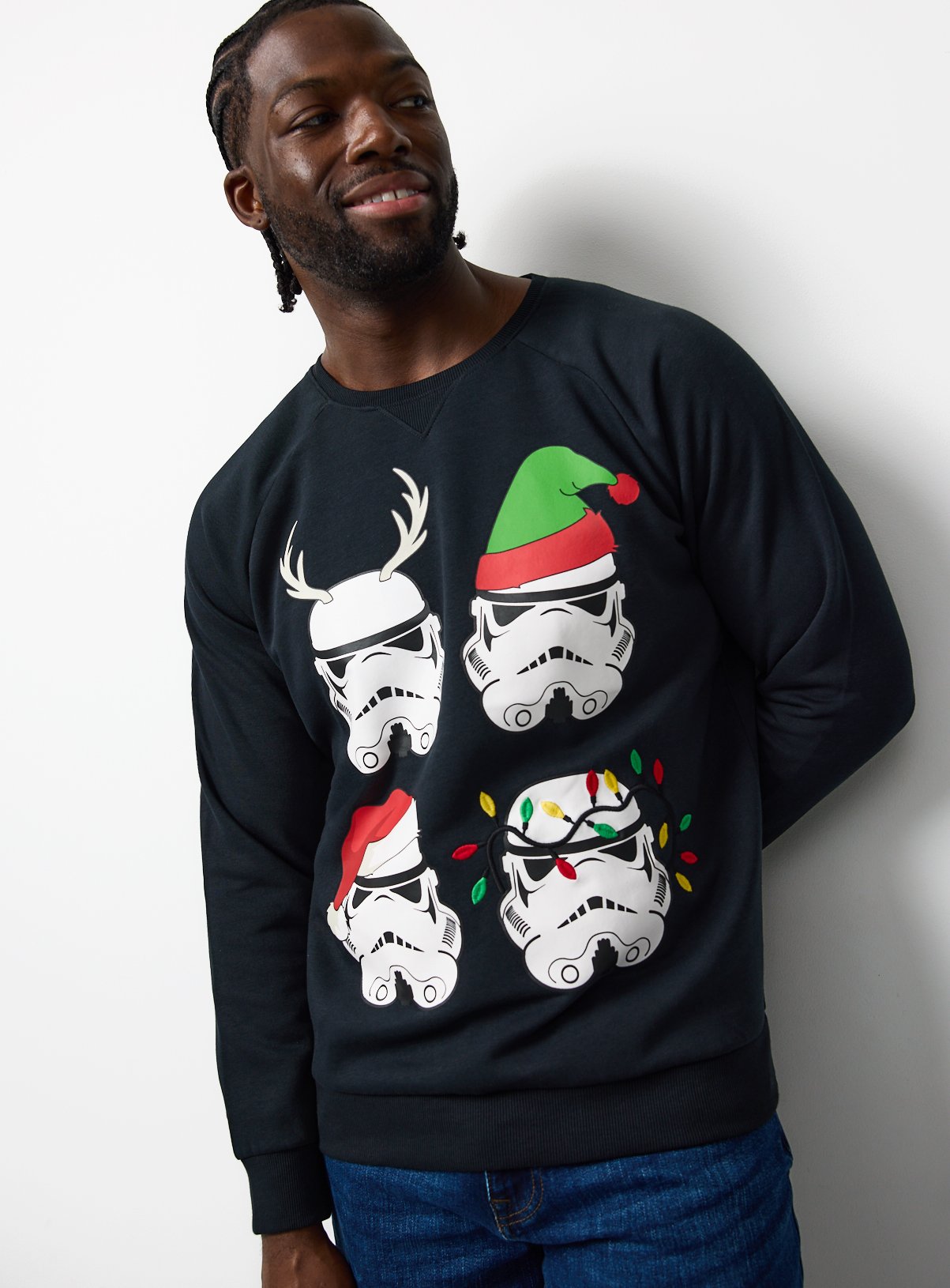 Stormtrooper Graphic Print Black Sweatshirt XXXXL