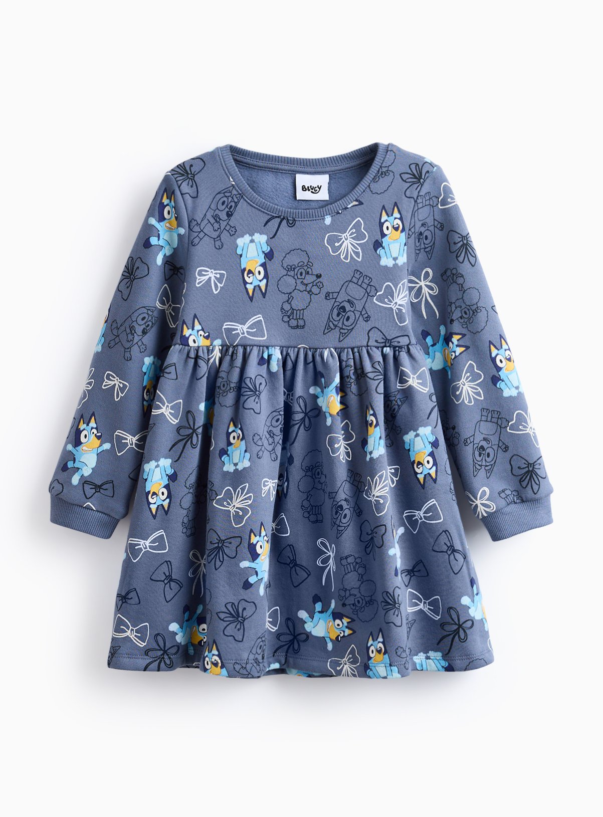 Bluey Character Print Sweatshirt Dress