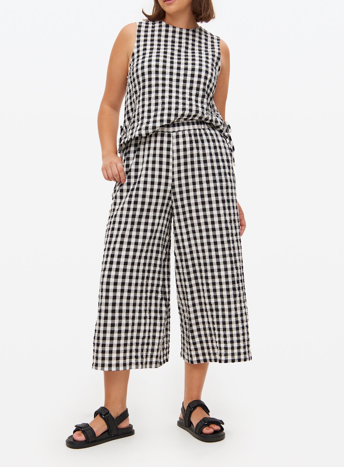 Gingham Printed Co-ord Culottes 20