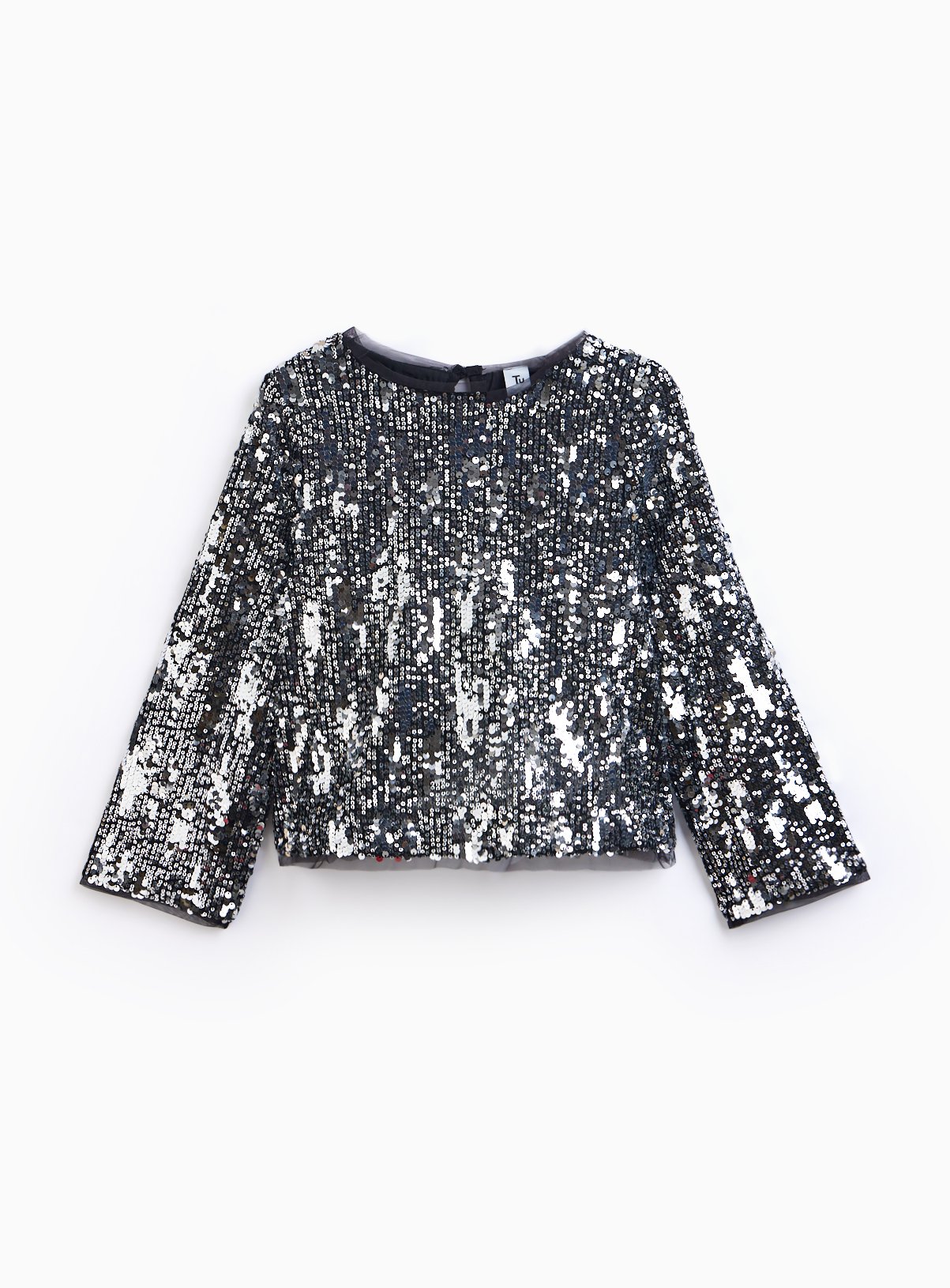 Sequin Embellished Long Sleeve Top 