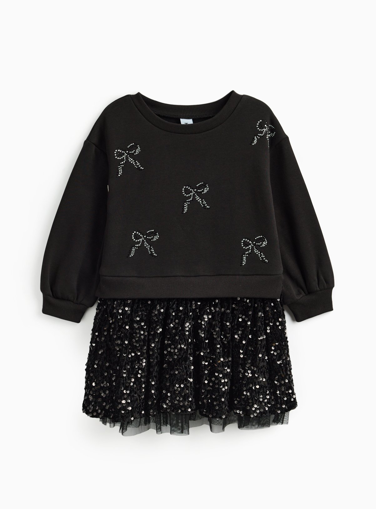 Sequin Sweatshirt Dress