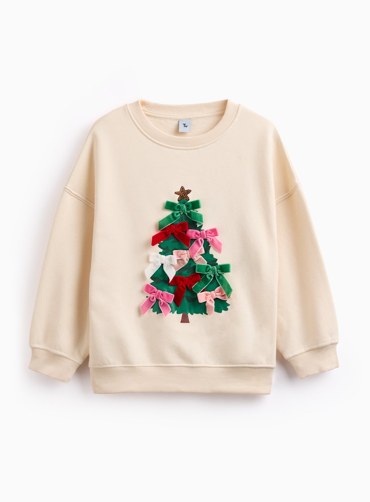 Mini Me Kids' Christmas Tree Printed Sweatshirt 