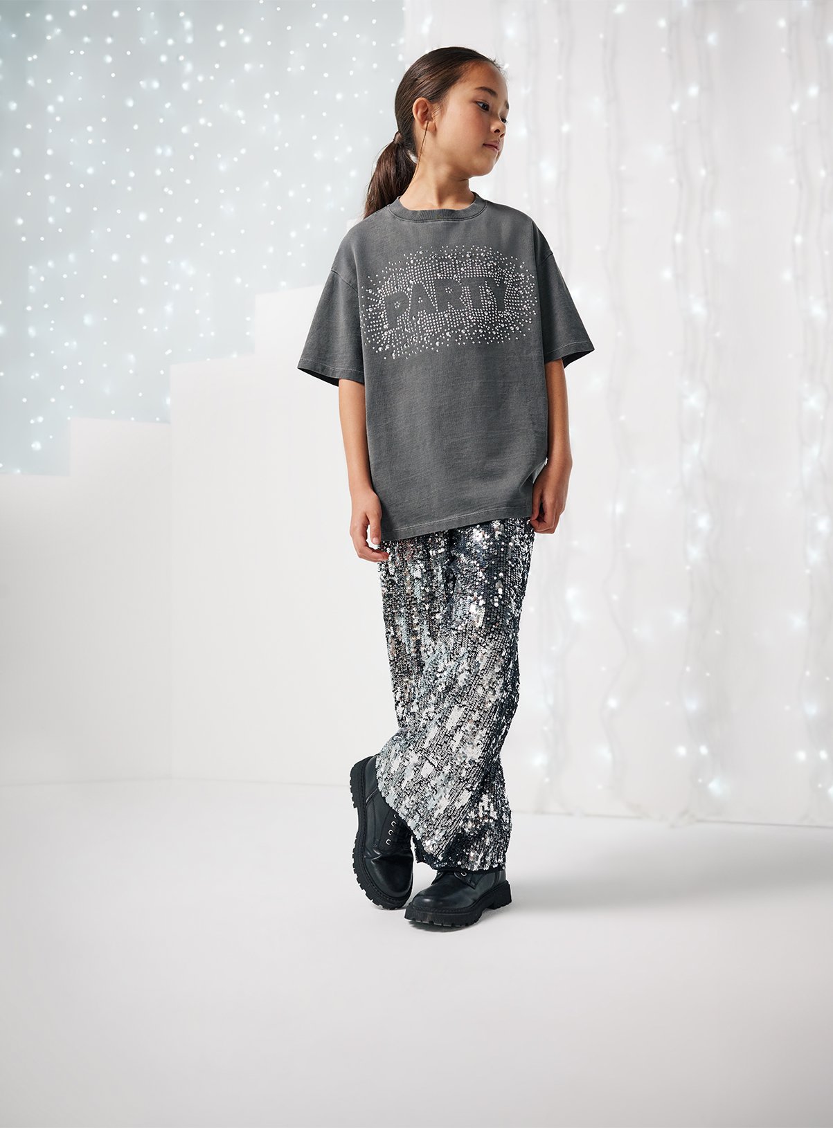 Charcoal Hotfix Party Slogan T-Shirt 13 years