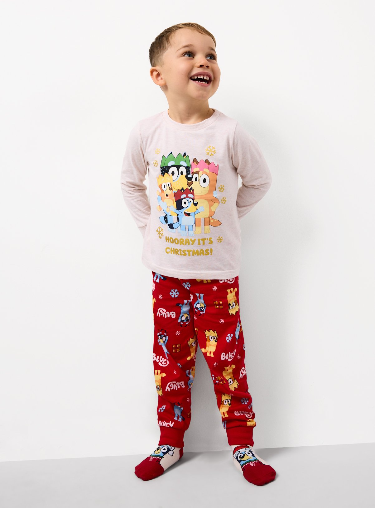 Bluey Christmas Character Printed Pyjamas 7-8 years