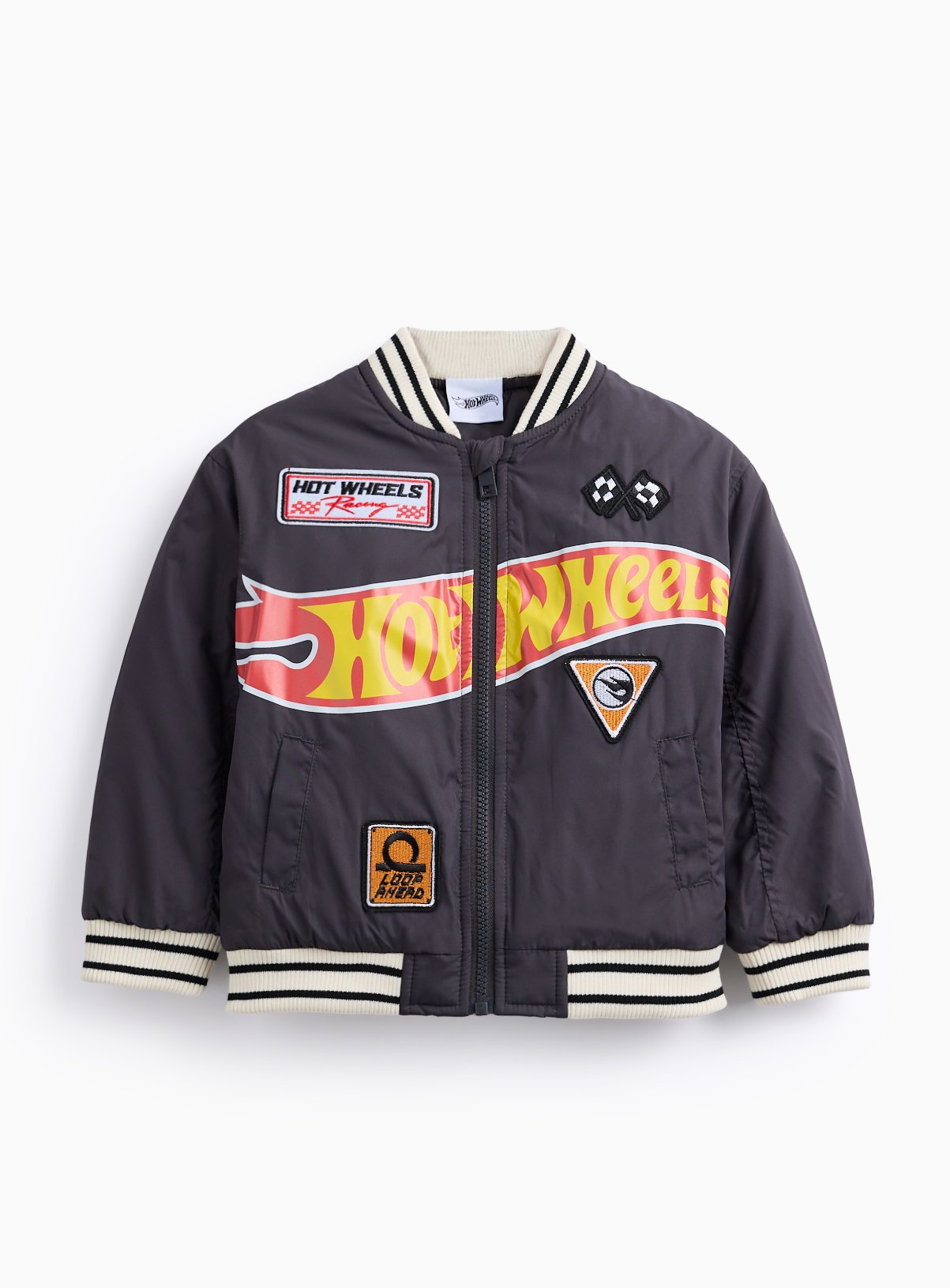 Buy Hot Wheels Charcoal Badge Bomber Jacket 1-2 years Coats and