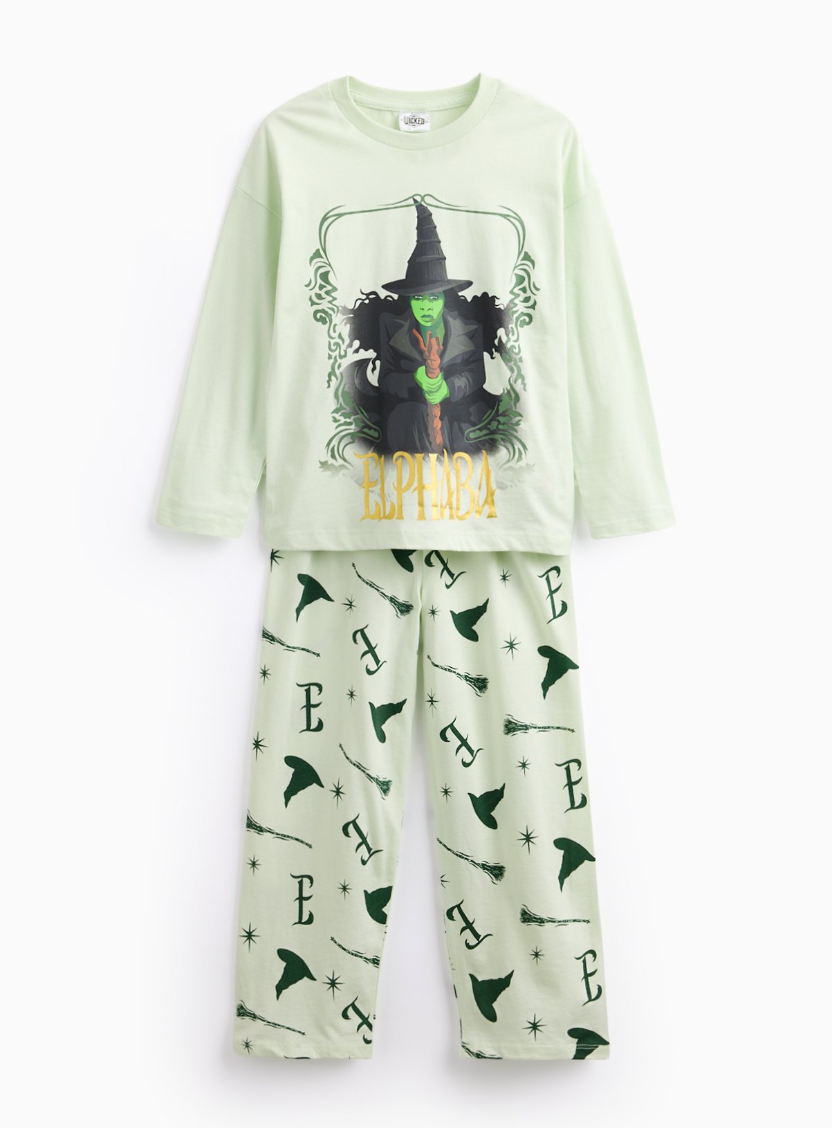 Wicked Elphaba Printed Jersey Pyjamas 