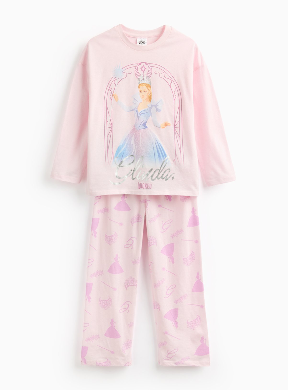 Wicked Glinda Pink Printed Jersey Pyjamas 