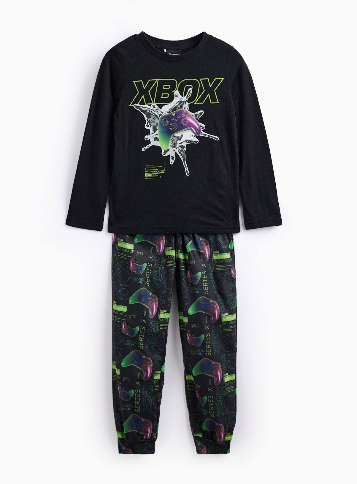 XBOX Graphic Printed Jersey And Fleece Pyjamas