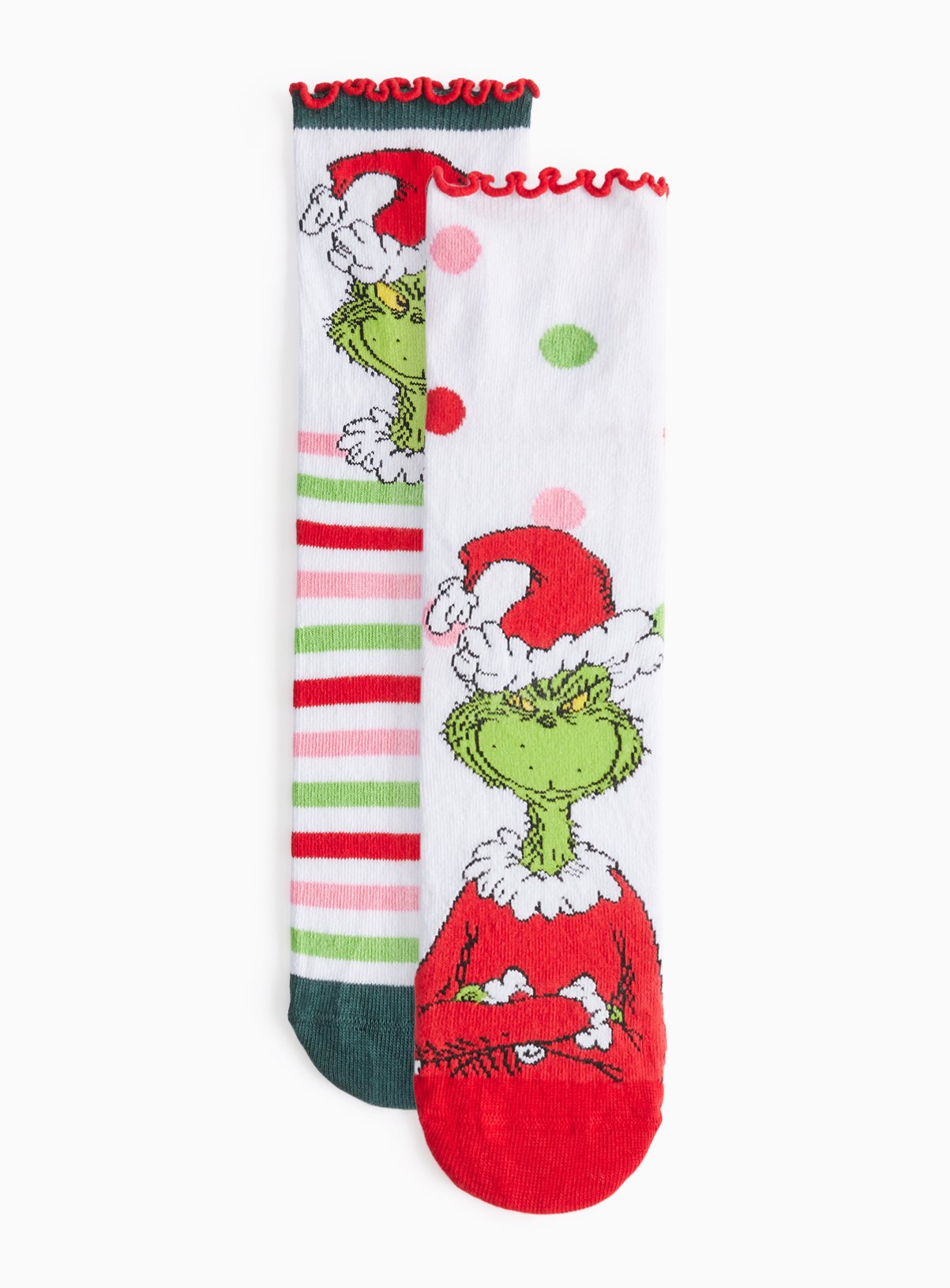 The Grinch Printed Christmas Ankle Socks 2 Pack 4-8