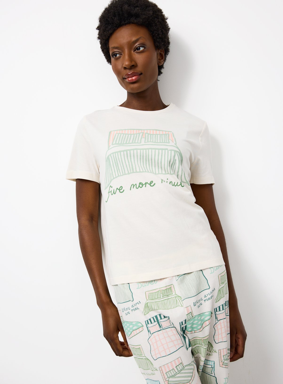 5 More Mins Jersey Cotton Pyjama Set 