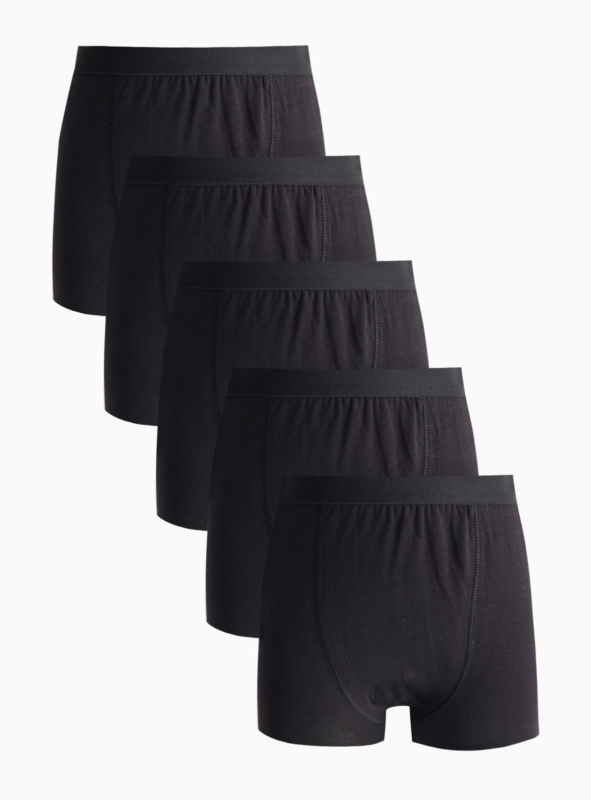 Black Trunks 5 Pack 11-12 years