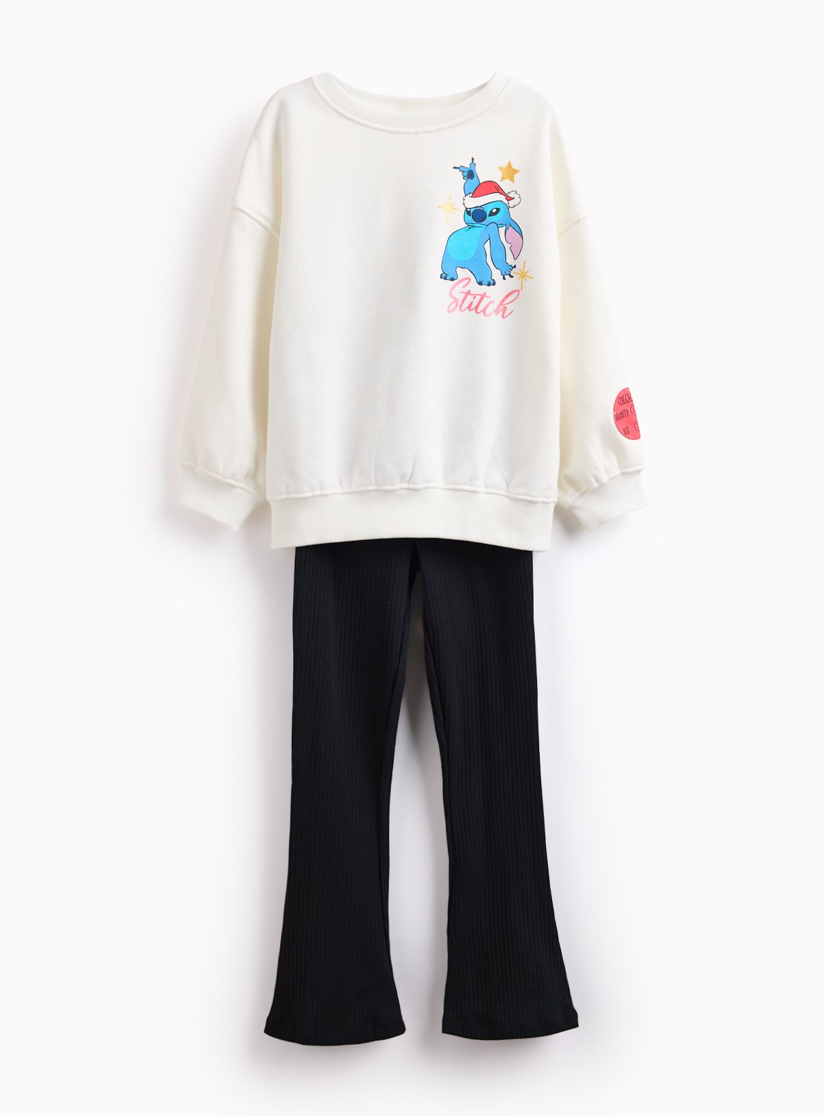 Christmas Disney Character Stitch Sweat Set 8 years