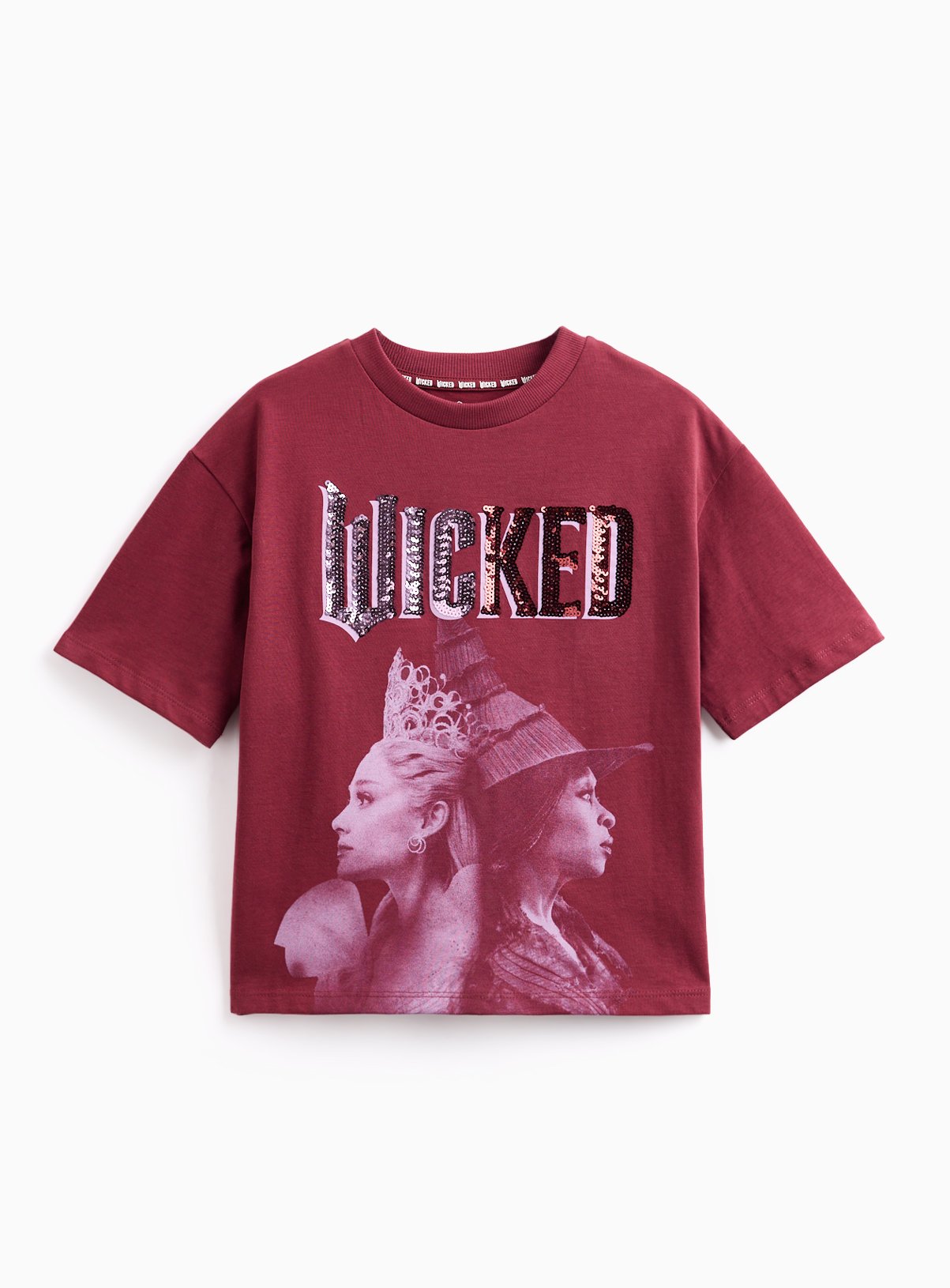 Wicked Burgundy Character Print T Shirt 