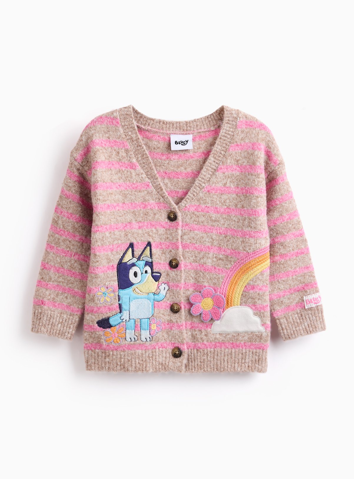 Bluey Rainbow Knitted Cardigan