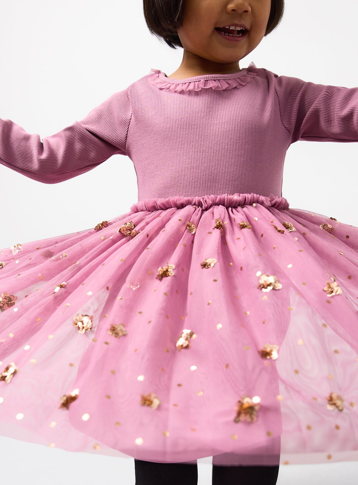 Sequin Star Mesh Tutu Party Dress 