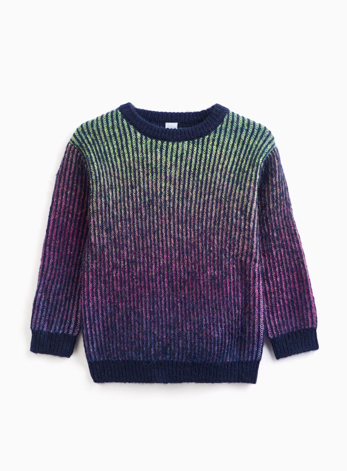 Navy Ombre Brights Knitted Jumper 