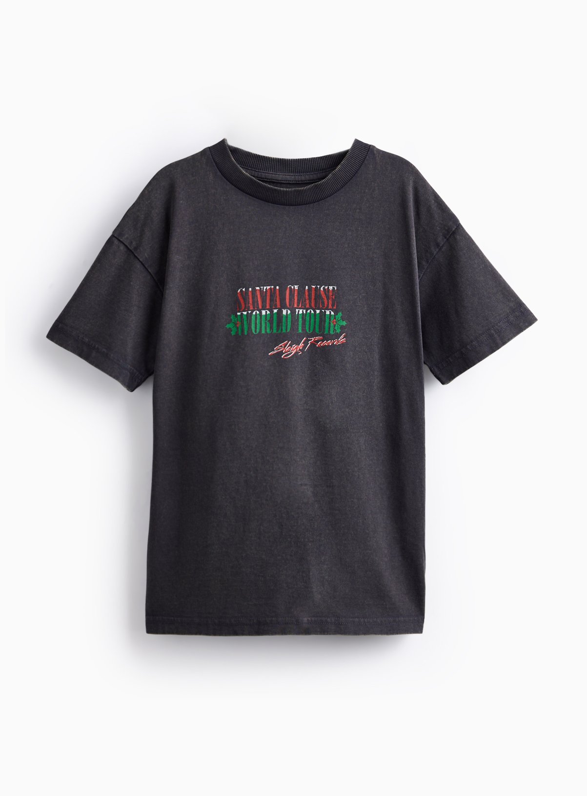 Charcoal Santa World Tour T-Shirt
