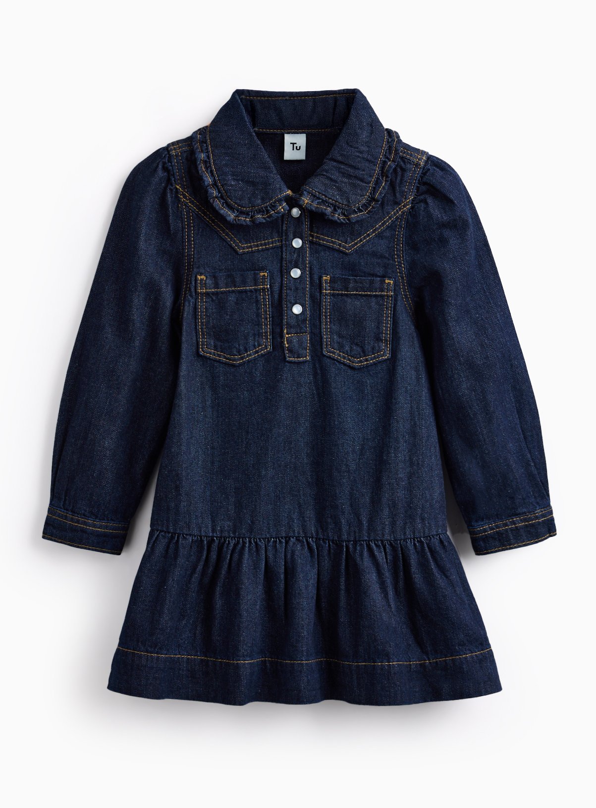 Blue Denim Shirt Dress