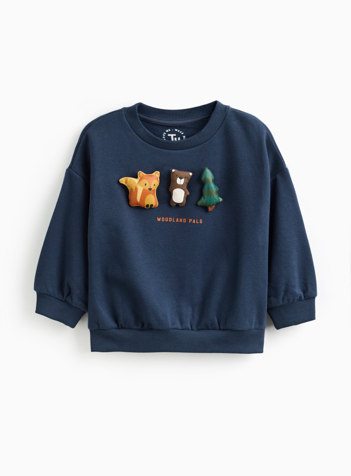 Navy Adventure 3D Woodland Pals Sweatshirt 