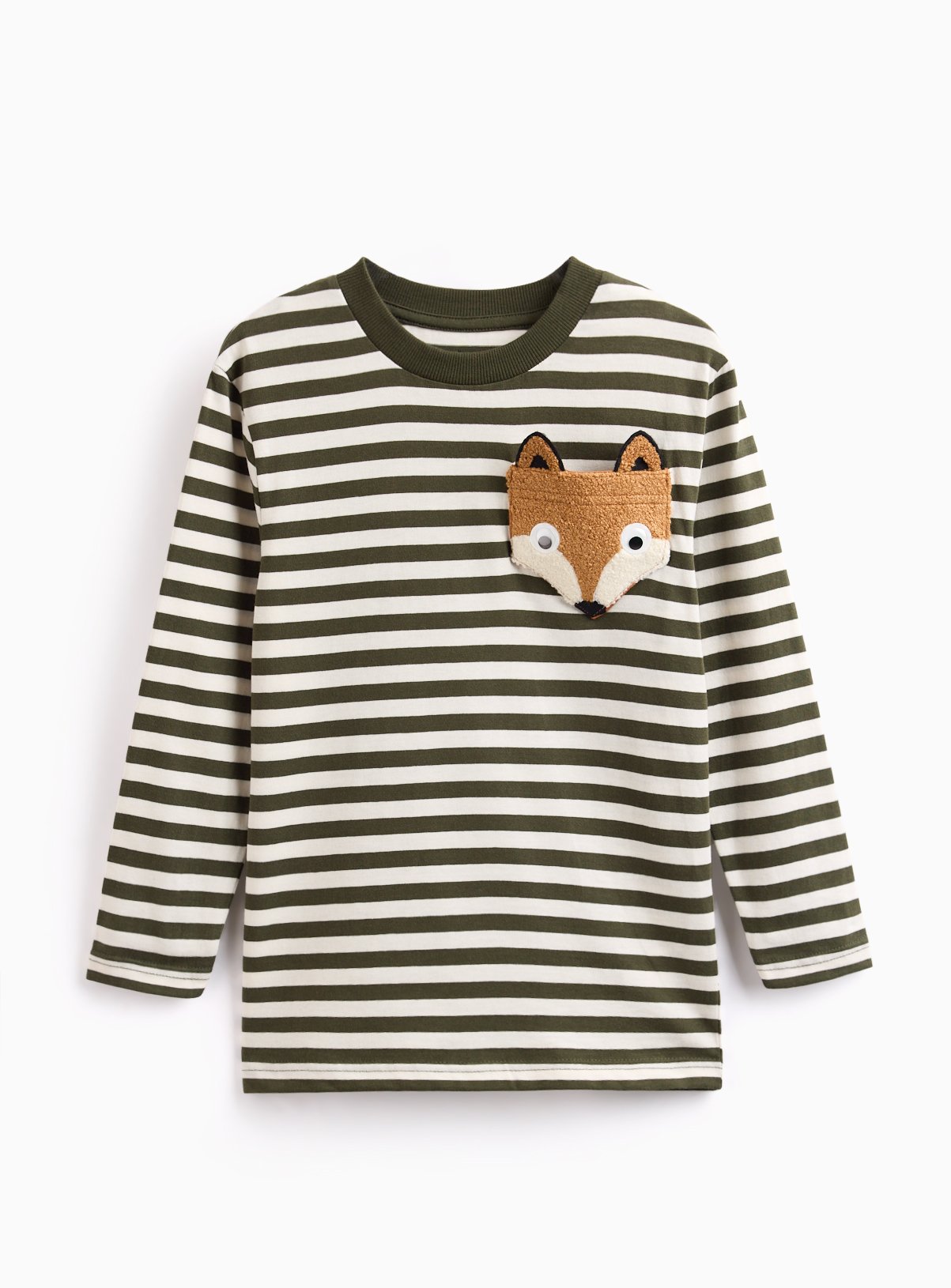 Adventure Fox Stripe Long Sleeve T Shirt 