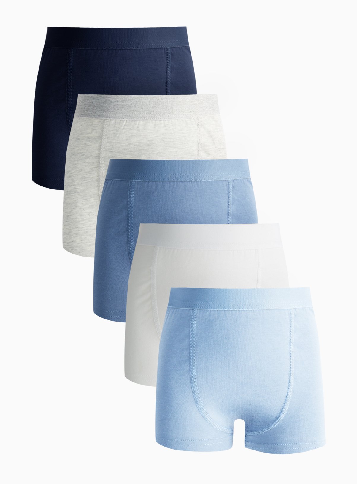 Blue & Mono Trunks 5 Pack