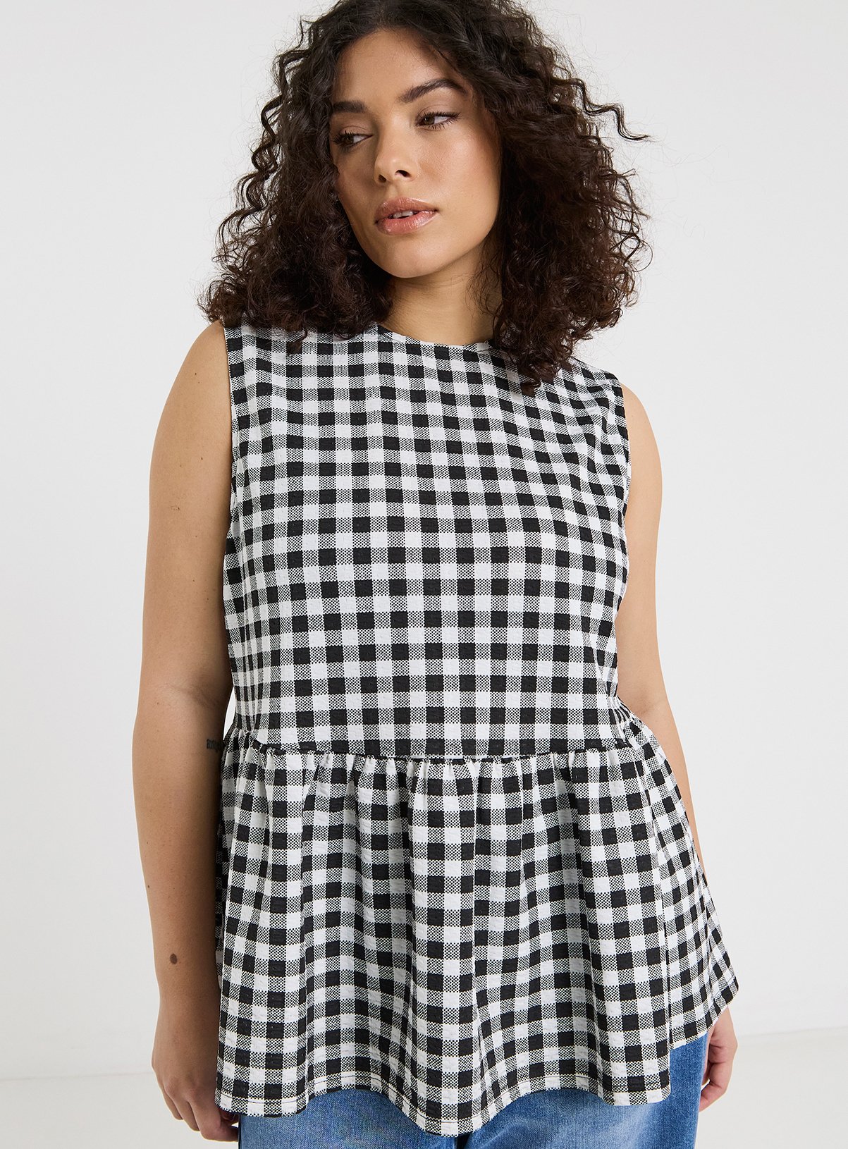 SIMPLY BE Peplum Bow Back Top 16