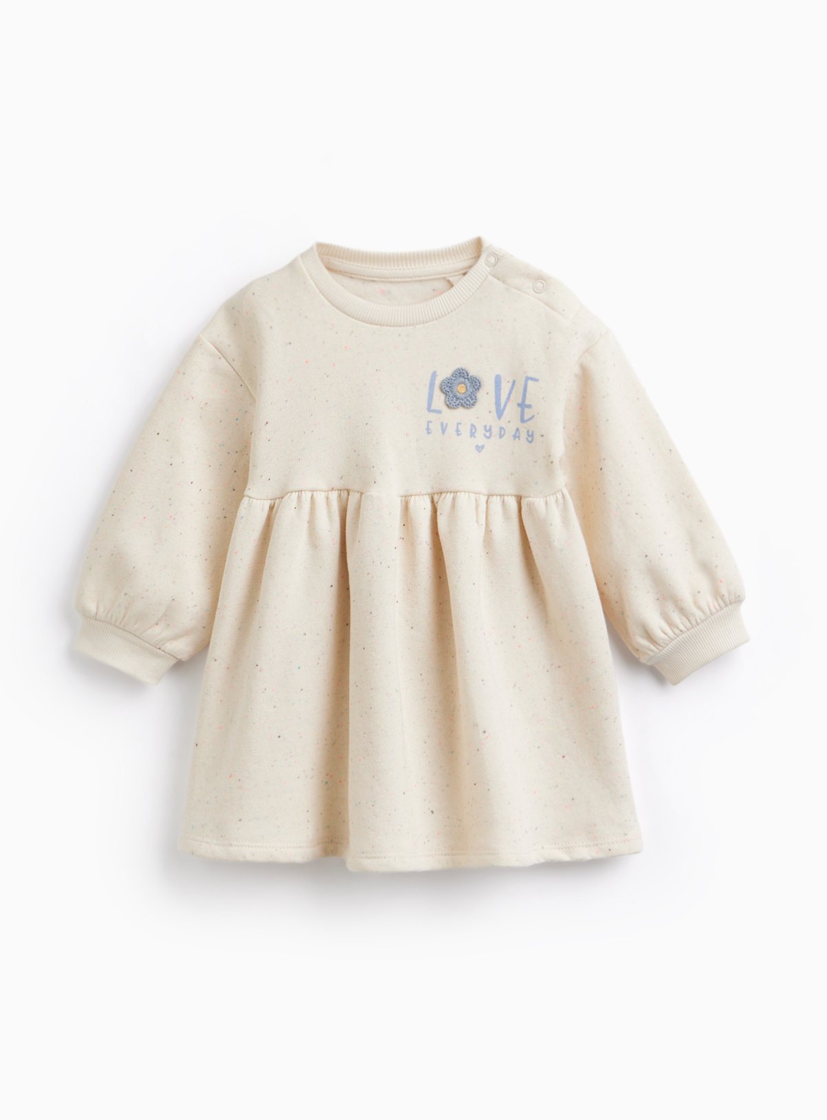 Cream Love Everyday Graphic Dress & Tights Set 