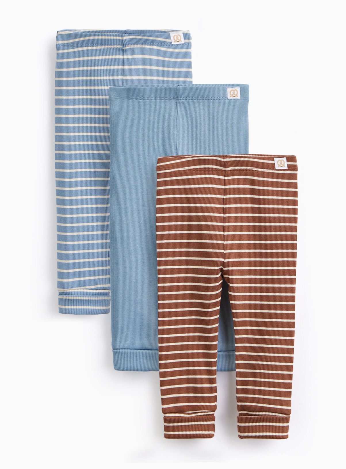 Striped Ribbed Leggings 3 Pack 