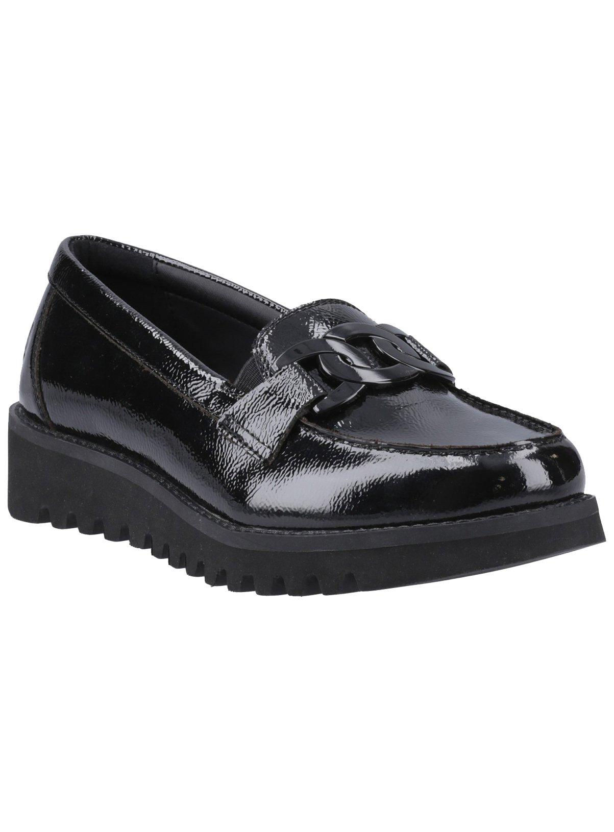 HUSH PUPPIES Francis Loafer Patent School Shoes 