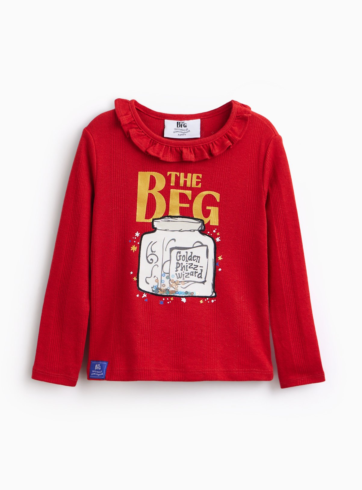 The BFG Dark Red Long Sleeve T Shirt 6 years