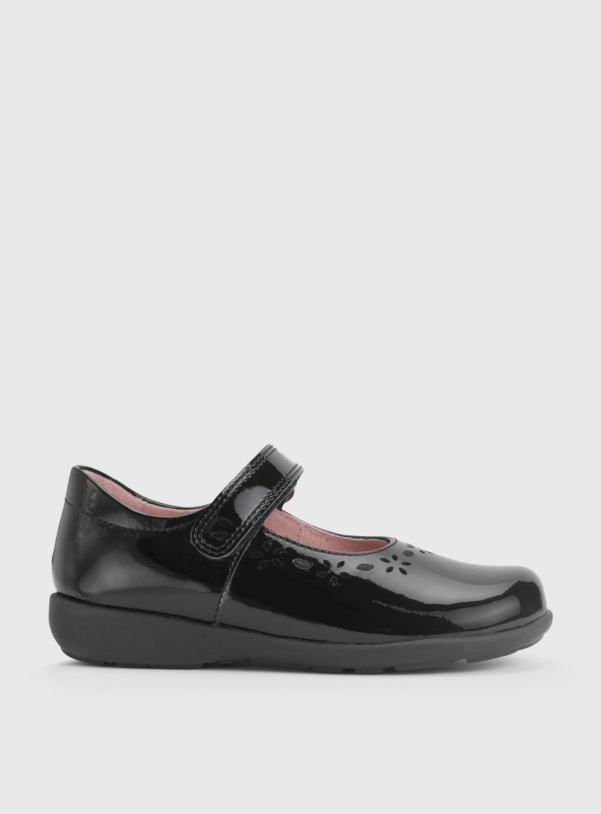 START-RITE Emily Black Patent School Shoes 12 Infant