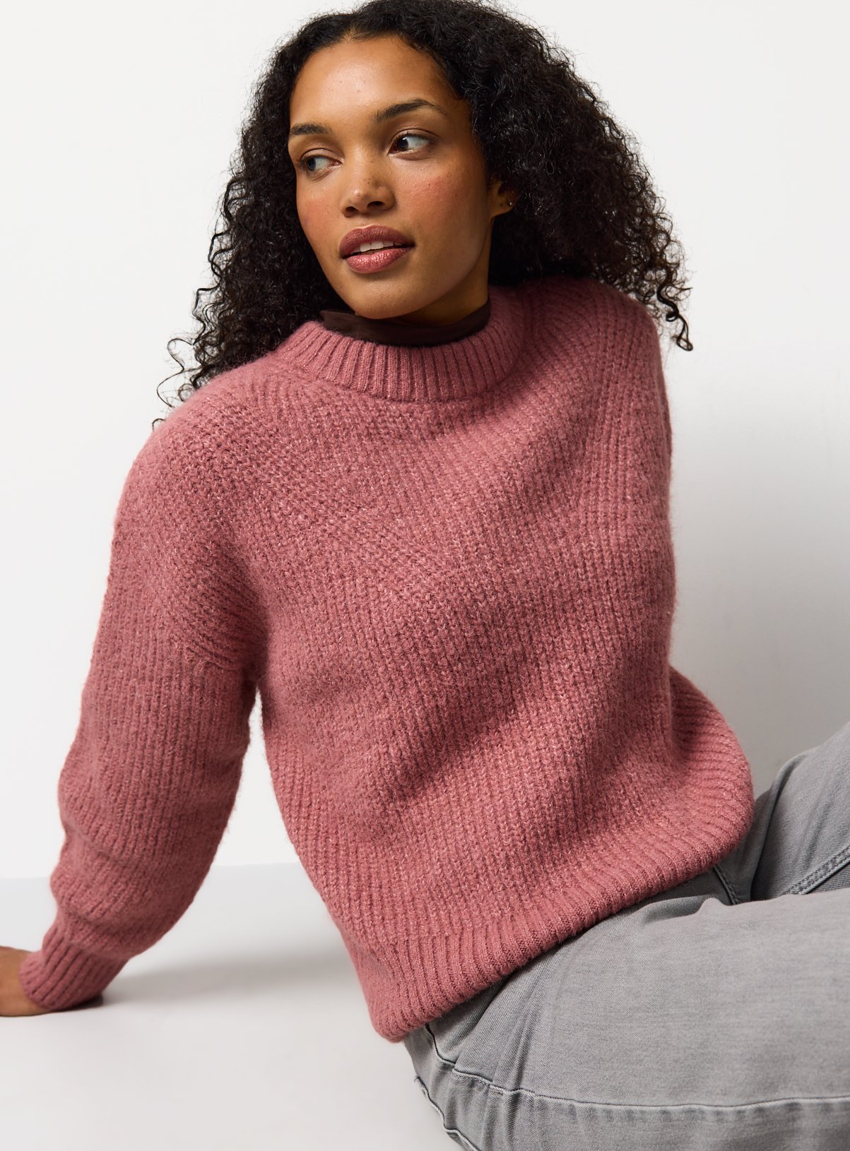 Crew Neck Knitted Jumper 