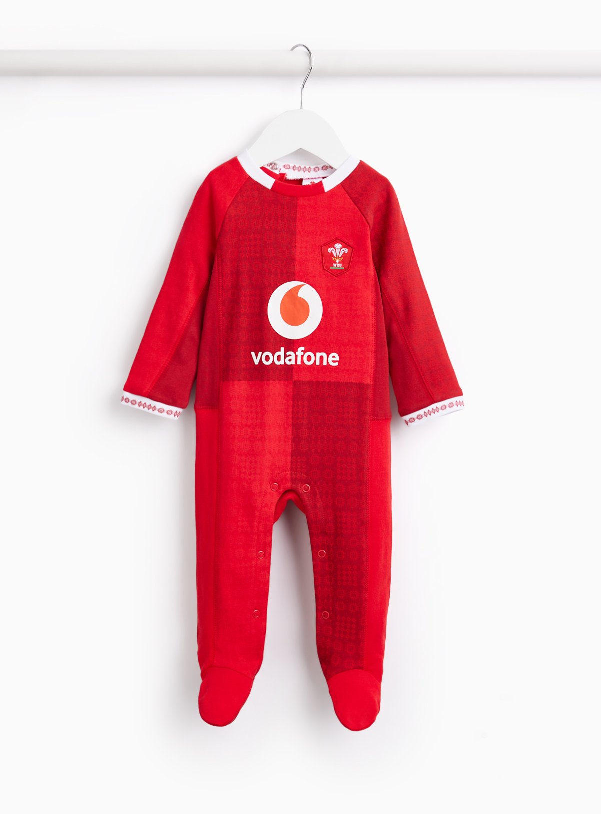 Red Wales Rugby Home Kit Sleepsuit 12-18 months