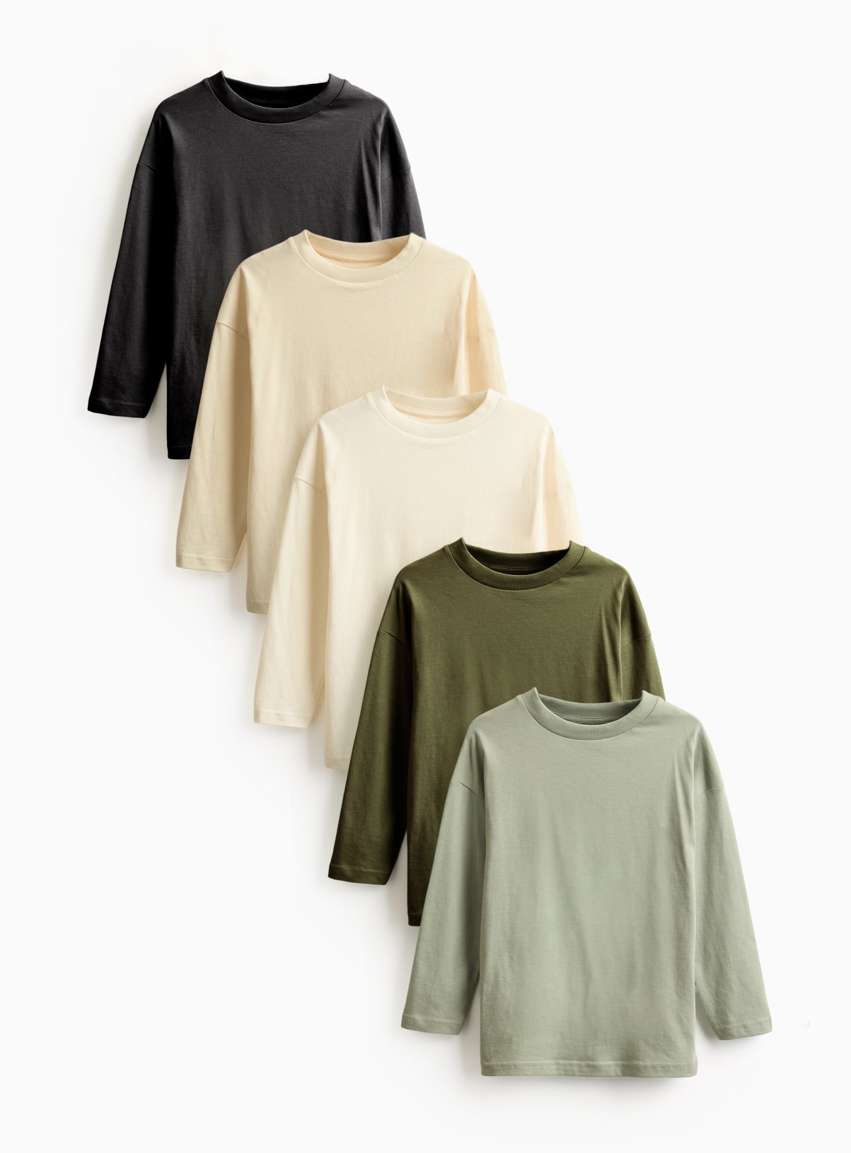 Long Sleeve T-Shirts 5 Pack