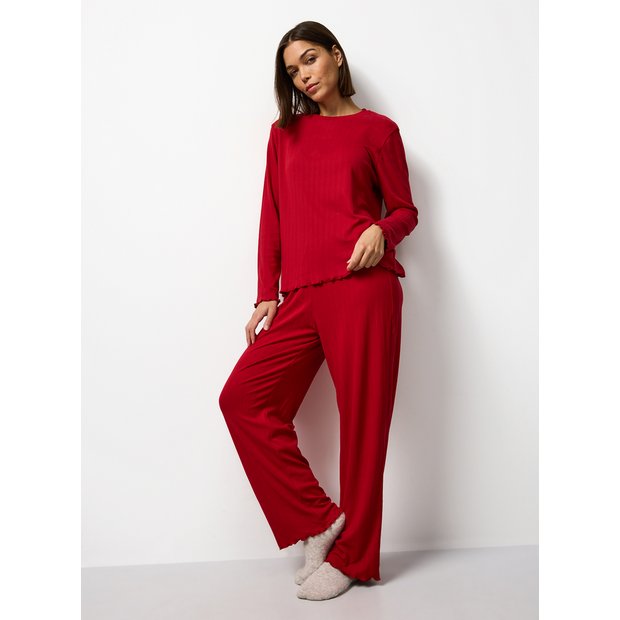 Buy Red Pointelle Pyjamas L | Pyjamas | Tu