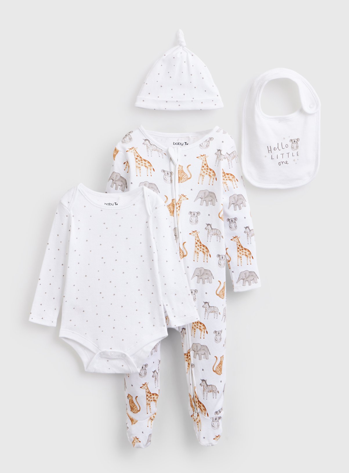 Giraffe Printed 4-Piece Starter Set 