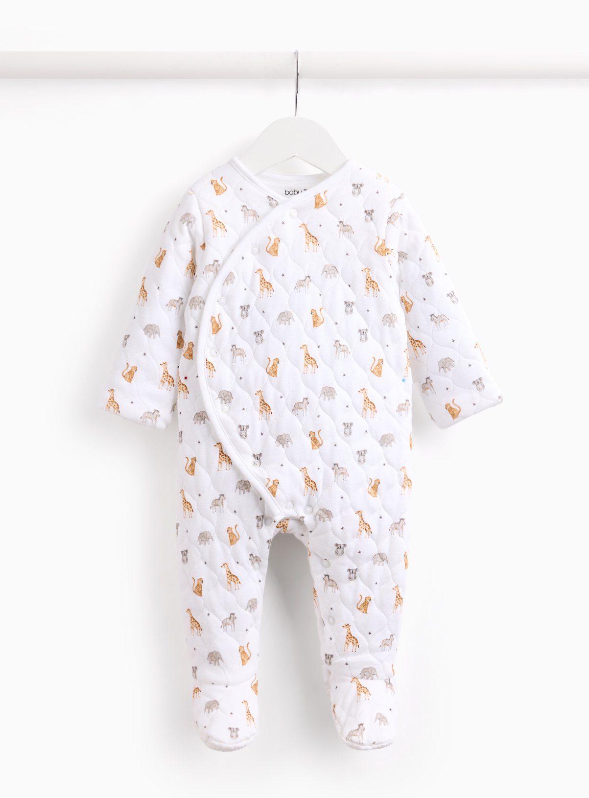 Safari Print 2.5 Tog Quilted Sleepsuit 