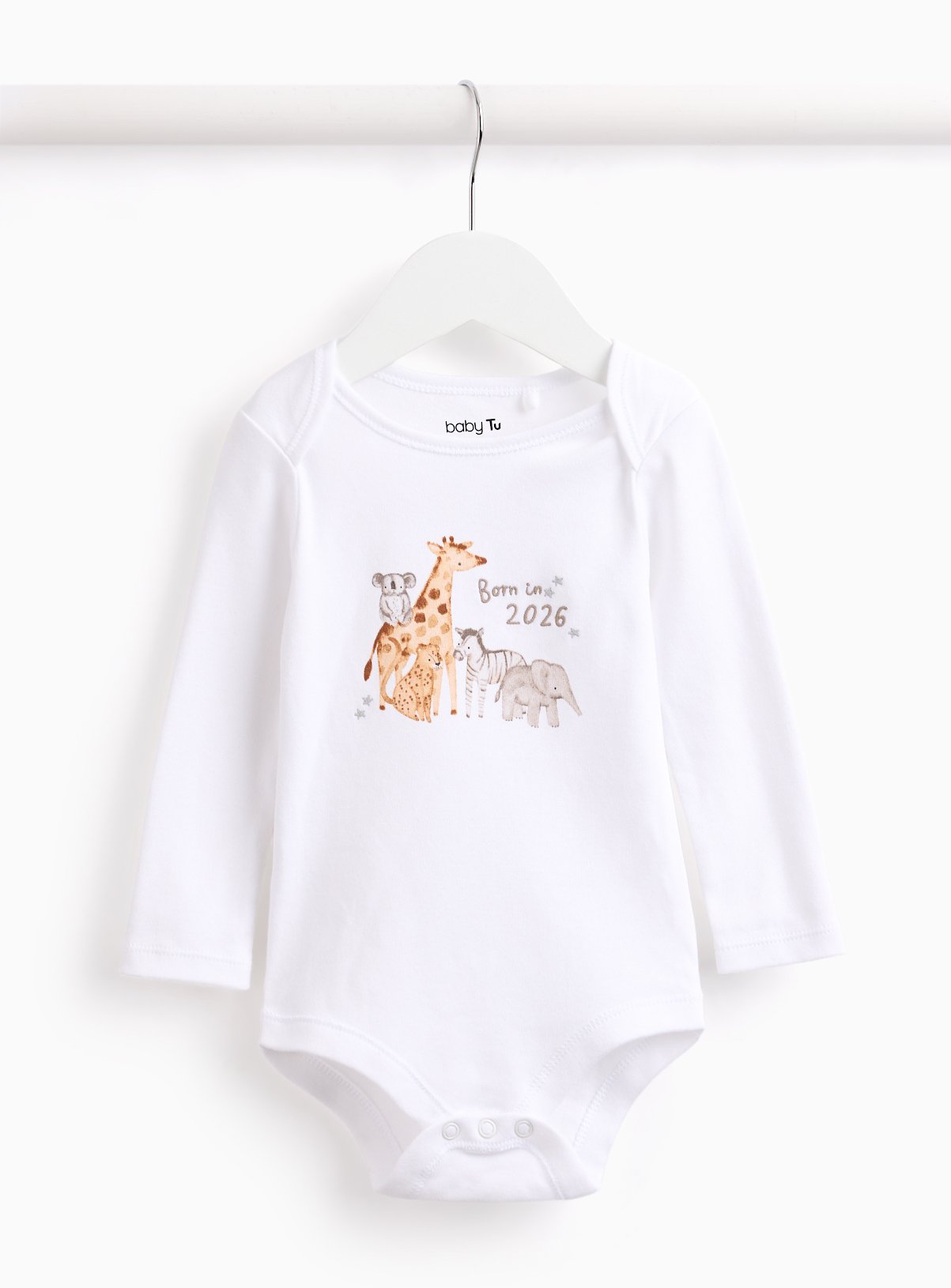 Safari Print Born In 2026 Bodysuit