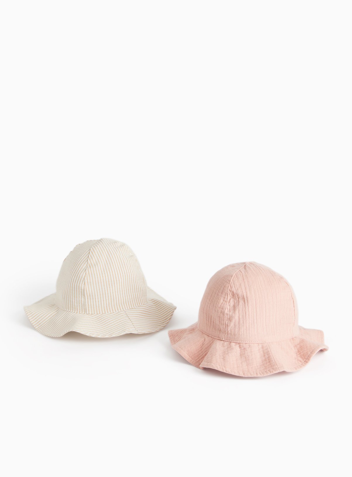 Cream & Pink Summer Hats 2 Pack 