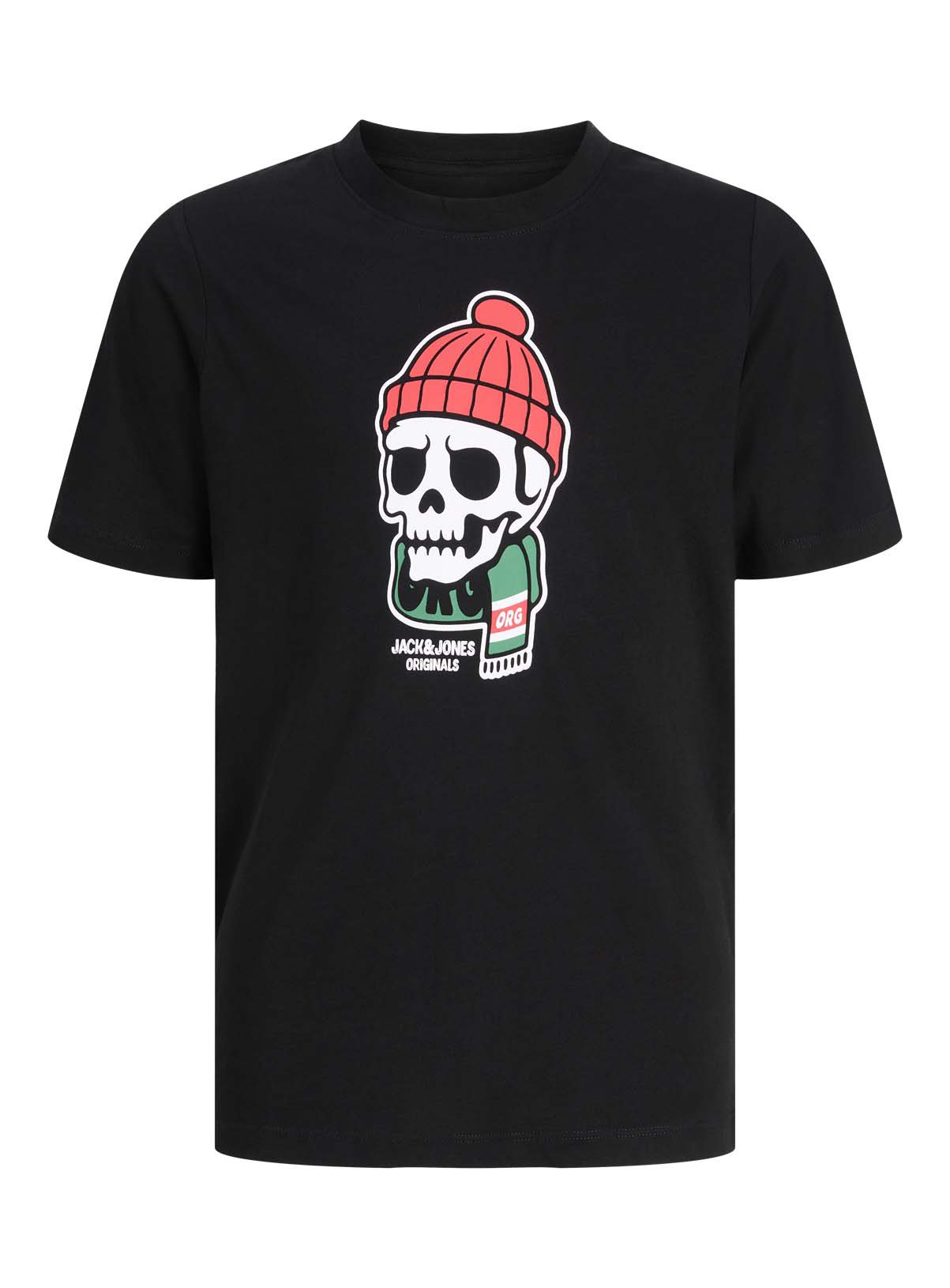 JACK & JONES JUNIOR Holiday Skull Short Sleeve T-Shirt