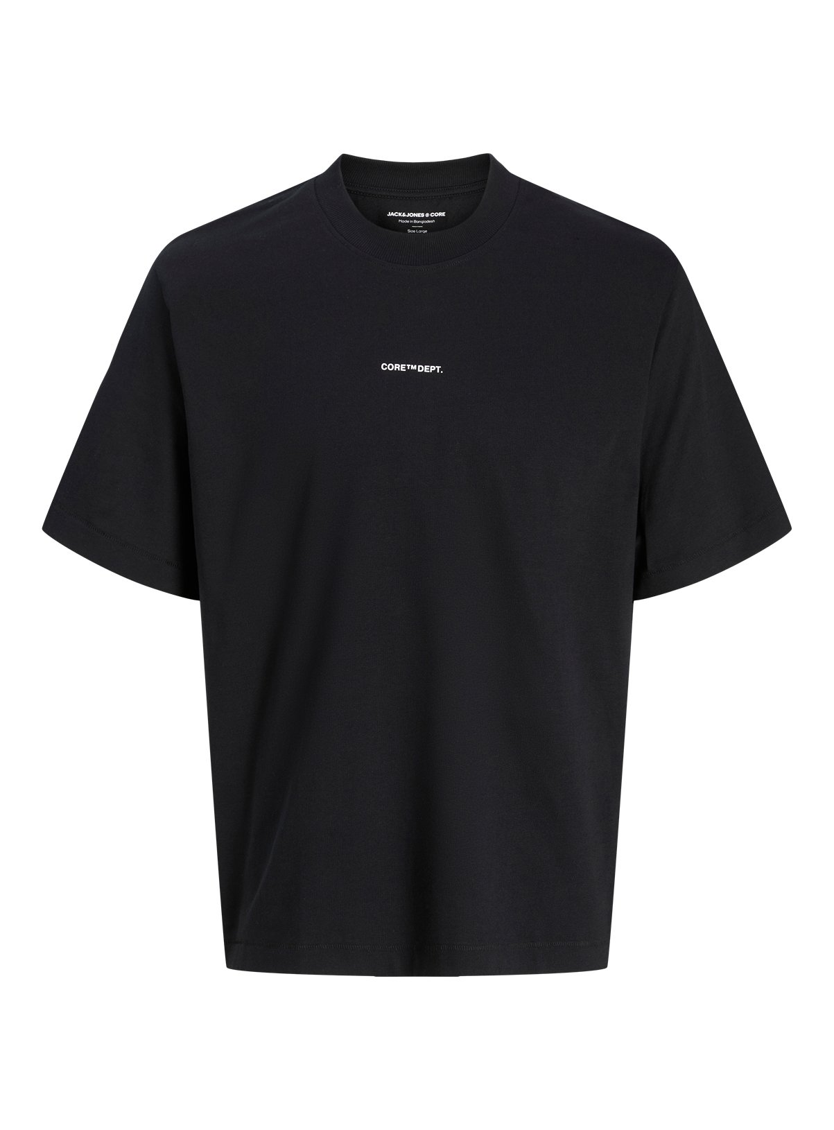 JACK & JONES JUNIOR Cover Script Back Short Sleeve T Shirt Black 