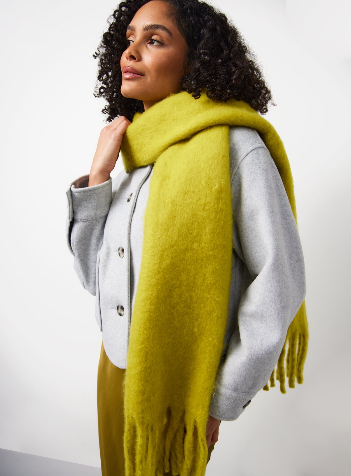 Chartreuse Heavyweight Scarf One Size
