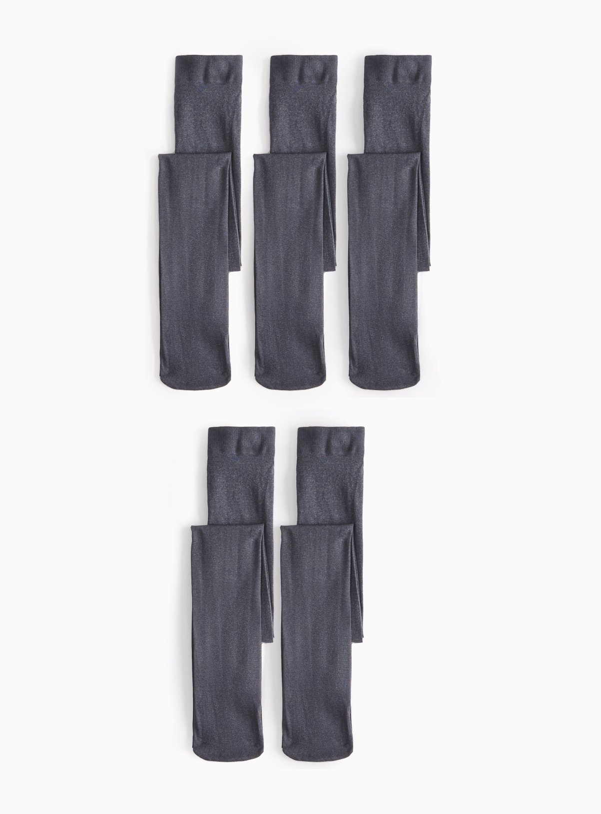 Grey Opaque Tights 5 Pack 