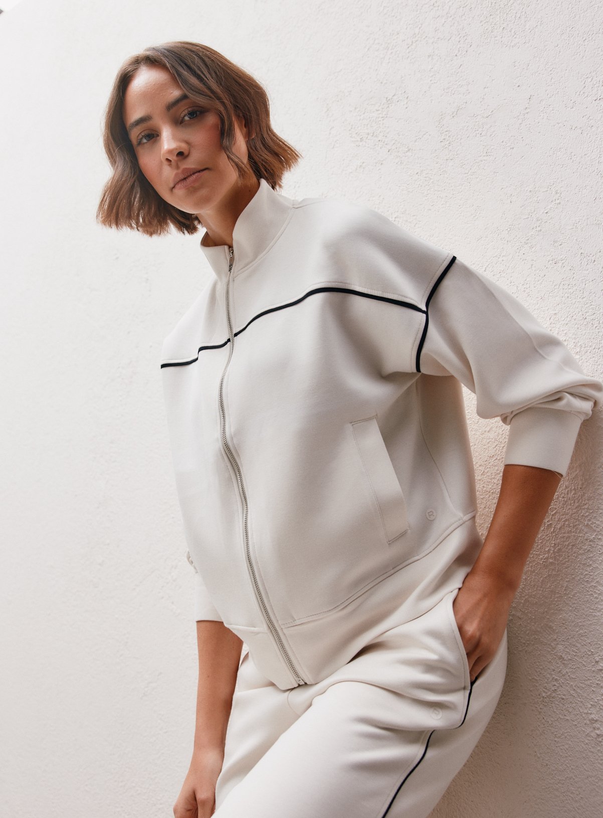 REAKTIV Cream Scuba Zip-Through XXL