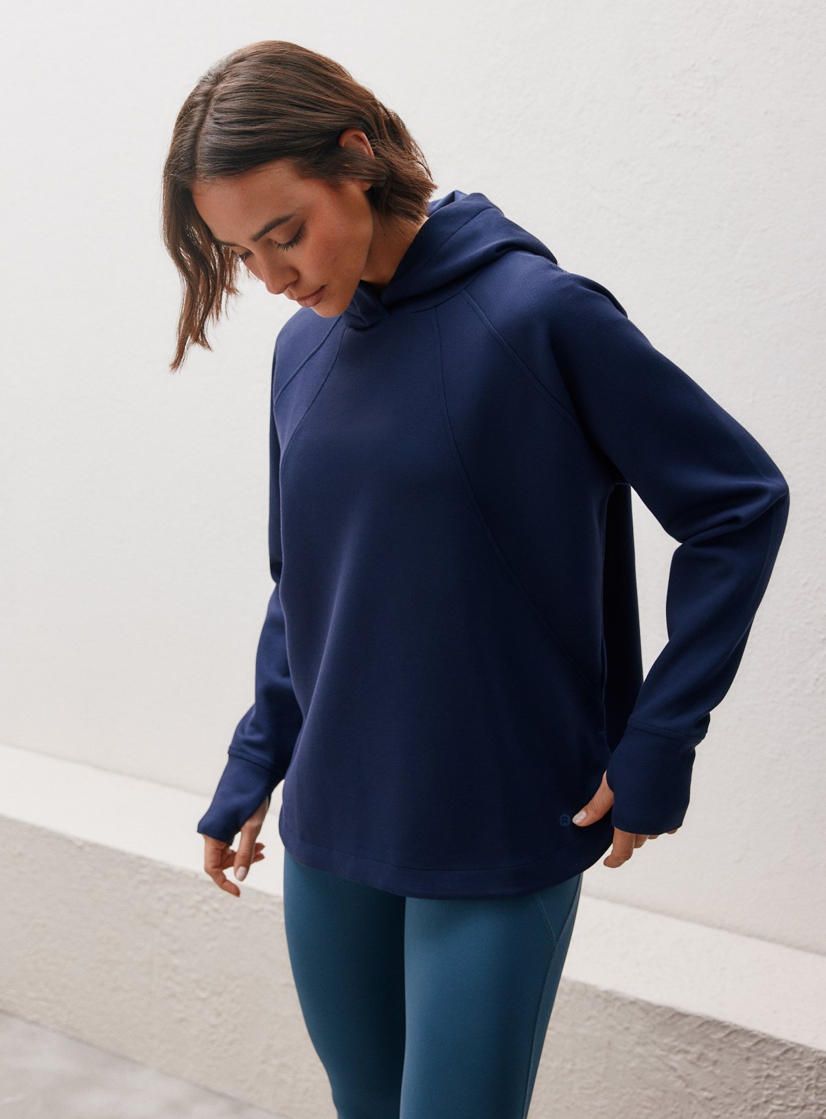 REAKTIV Navy Scuba Seam Detail Hoodie XXL