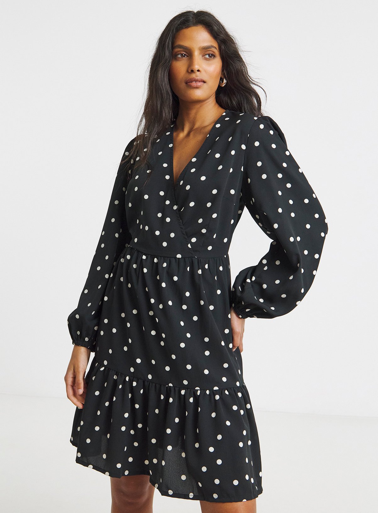 SIMPLY BE Wrap Smock Dress 