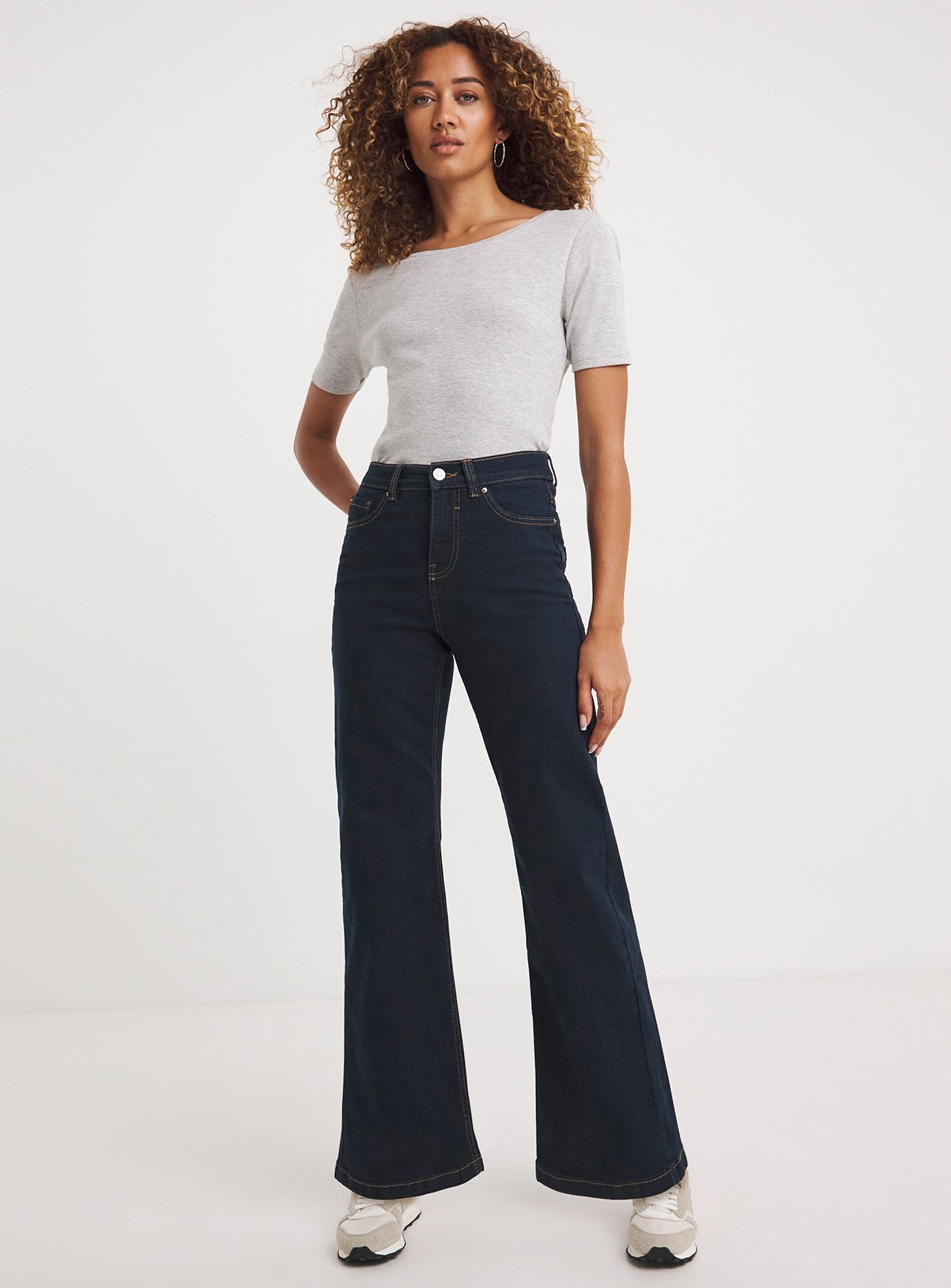 JD WILLIAMS 24/7 Wide Leg Jean Indigo 